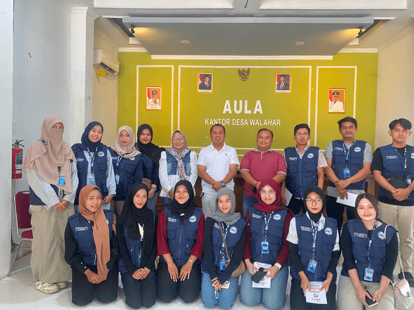 Peresmian & Penyambutan Mahasiswa KKN oleh Kades Walahar